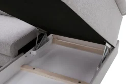 Narożnik z regulowanymi zagłówkami szary GIO prawy