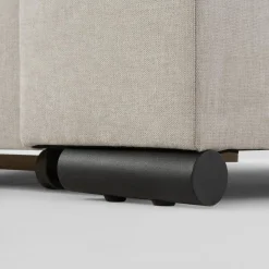 Narożnik z regulowanymi zagłówkami jasnoszary ARYA lewy