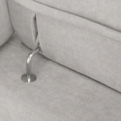 Narożnik z regulowanymi zagłówkami szary LENA lewy