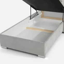 Narożnik z regulowanymi zagłówkami szary LENA lewy