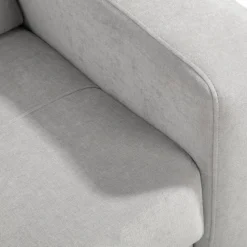 Narożnik z regulowanymi zagłówkami szary LENA lewy