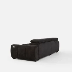 Narożnik z regulowanymi zagłówkami ciemnoszary BULL S lewy