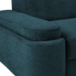 Narożnik z regulowanymi zagłówkami turkus LUGANO prawy