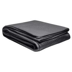 Narzuta na łóżko pikowana w liście szara FERN 240x260 cm