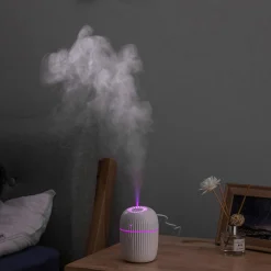 Nawilżacz powietrza LED biały HAZY 200 ml