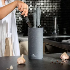 Noże GERLACH SMART GRANIT zestaw 5 szt w bloku