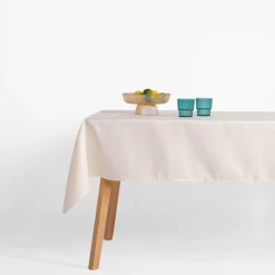 Obrus żakardowy beżowy ORCHID 140x240 cm