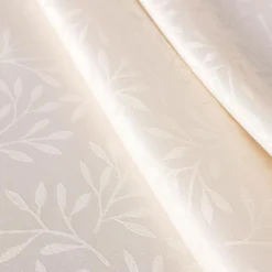 Obrus żakardowy w listki kremowy ACACIA 140x240 cm