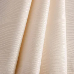 Obrus beżowy w falowane linie WAVES 40x120 cm