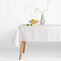 Obrus biały z połyskiem SHINNY 140x240 cm