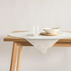 Obrus do jadalni kremowo-złoty AMELIA 85x85 cm