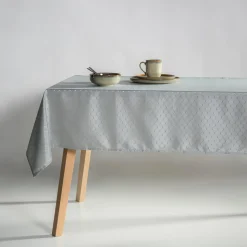 Obrus geometryczny szary KLARA 110x160 cm