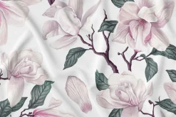 Obrus na stół w kwiaty 140x220 cm