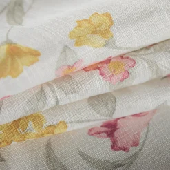 Obrus w różowo-żółte kwiatki GARDENIC 140x220 cm