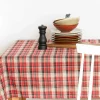 Obrus w szkocką kratę szary NEWPORT 110x160 cm