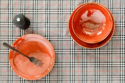 Obrus w szkocką kratę szary NEWPORT 110x160 cm