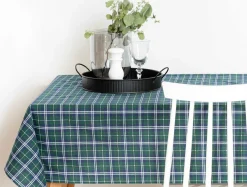 Obrus w szkocką kratę zielony NEWPORT 110x160 cm