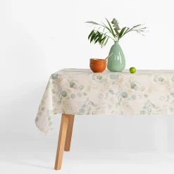 Obrus z lnem w liście GARDENA 140x240 cm