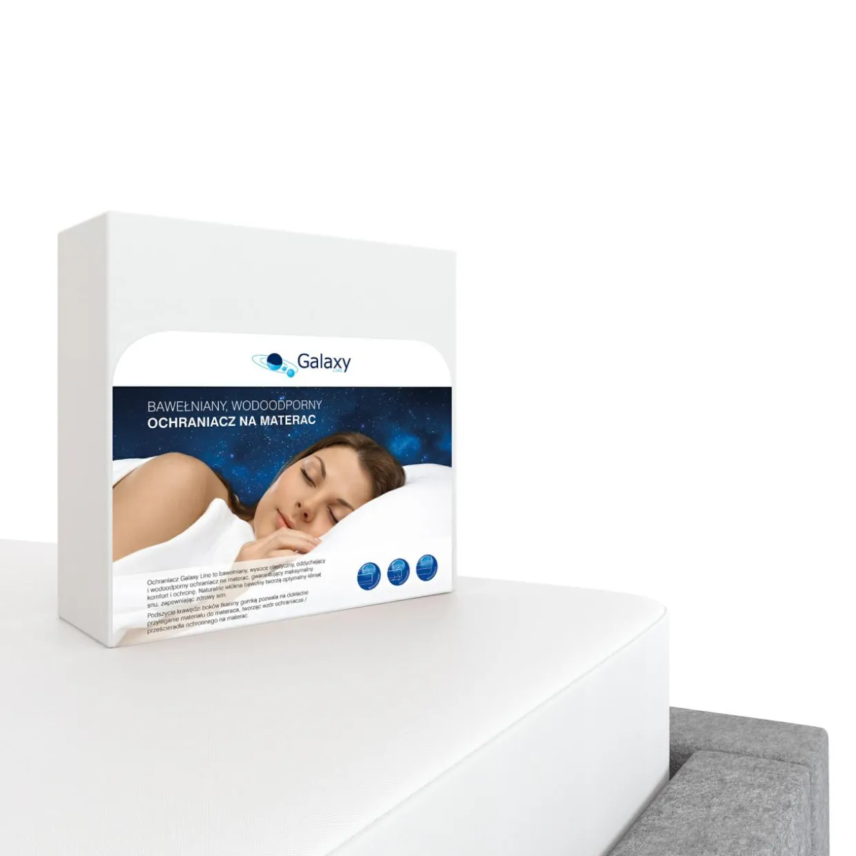Ochraniacz na materac GALAXY 120x200 cm