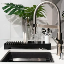 Ociekacz do naczyń czarny LIVIO DUO