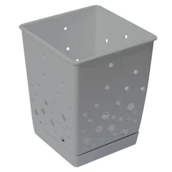 Ociekacz na sztućce z podstawą szary