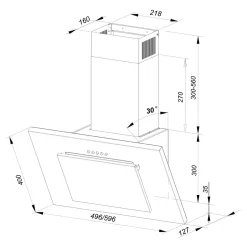 Okap przyścienny ZHEF OKPZH04EF