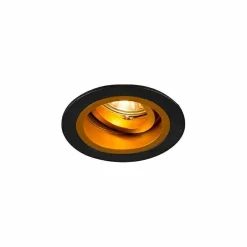 Oprawa halogenowa oczko czarno-złota CHUCK DL ROUND