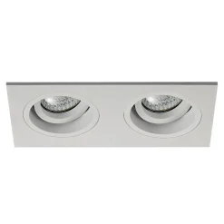 Oprawa halogenowa 2-punktowa biała CHUCK DL2 SQUARE