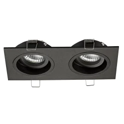 Oprawa halogenowa 2-punktowa czarna CHUCK DL2 SQUARE