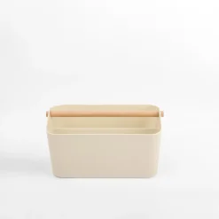 Organizer łazienkowy kremowy 28x16,8x15 cm