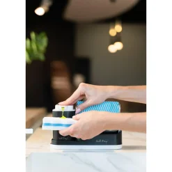 Organizer kuchenny z dozownikiem czarny LIVIO DUO