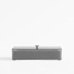 Organizer na biżuterię z pokrywką 18x10x4,2 cm szary