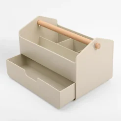 Organizer z szufladą beżowy 23x14,5x14,5 cm