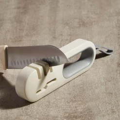 Ostrzałka do noży jasnoszara