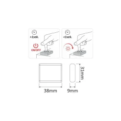 Oświetlenie LUMEN 3-punktowe QUADRO LED Z-3FOT-BI-BZ-TS, barwa zimna