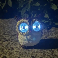 Ozdobna lampa solarna LED IP44 SOWA