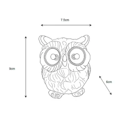 Ozdobna lampa solarna LED IP44 SOWA