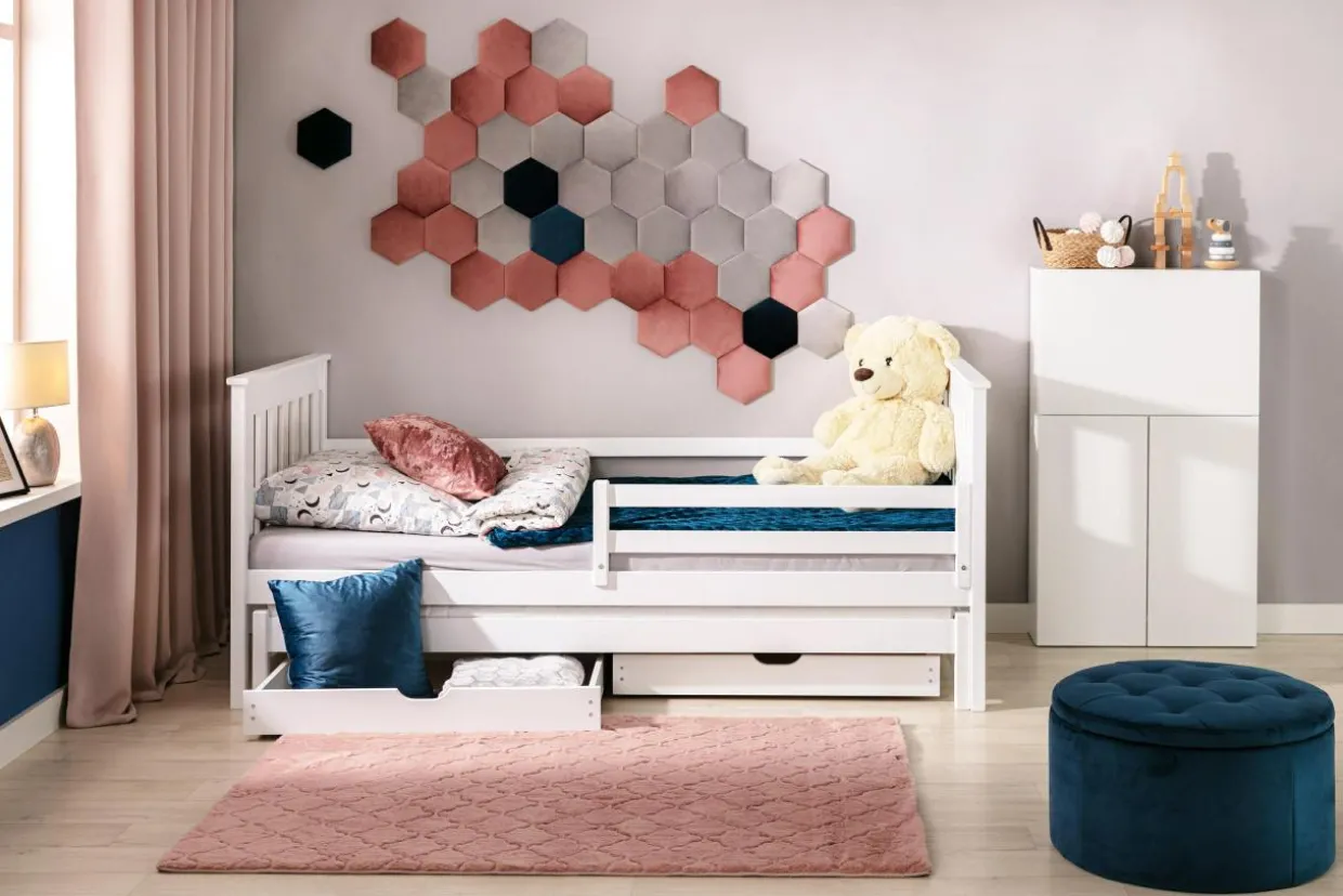 Panel tapicerowany FIBI HEXAGON 20x20, atramentowy