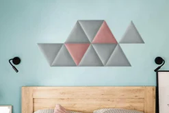 Panel tapicerowany FIBI PROSTOKĄT 45x30, różowy