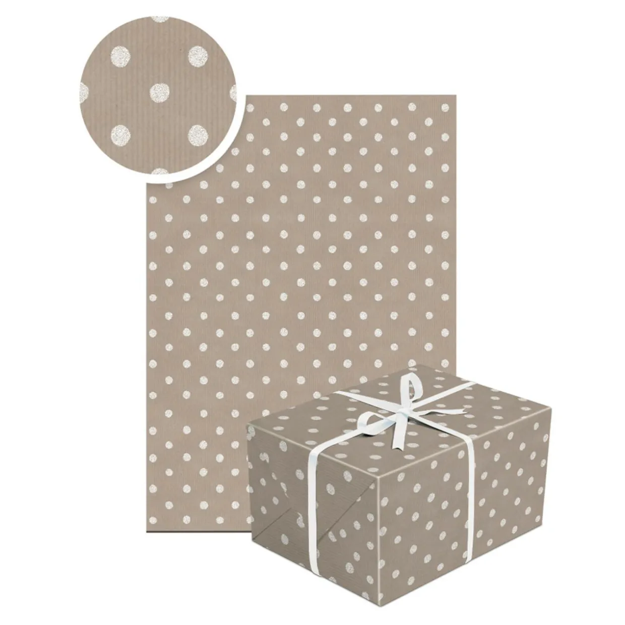 Papier do pakowania KRAFT NEUTRAL MIX 70x200 cm