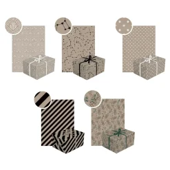 Papier do pakowania KRAFT NEUTRAL MIX 70x200 cm