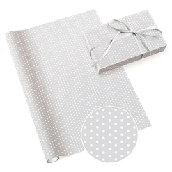Papier prezentowy w groszki NEUTRAL MIX 70x200 cm