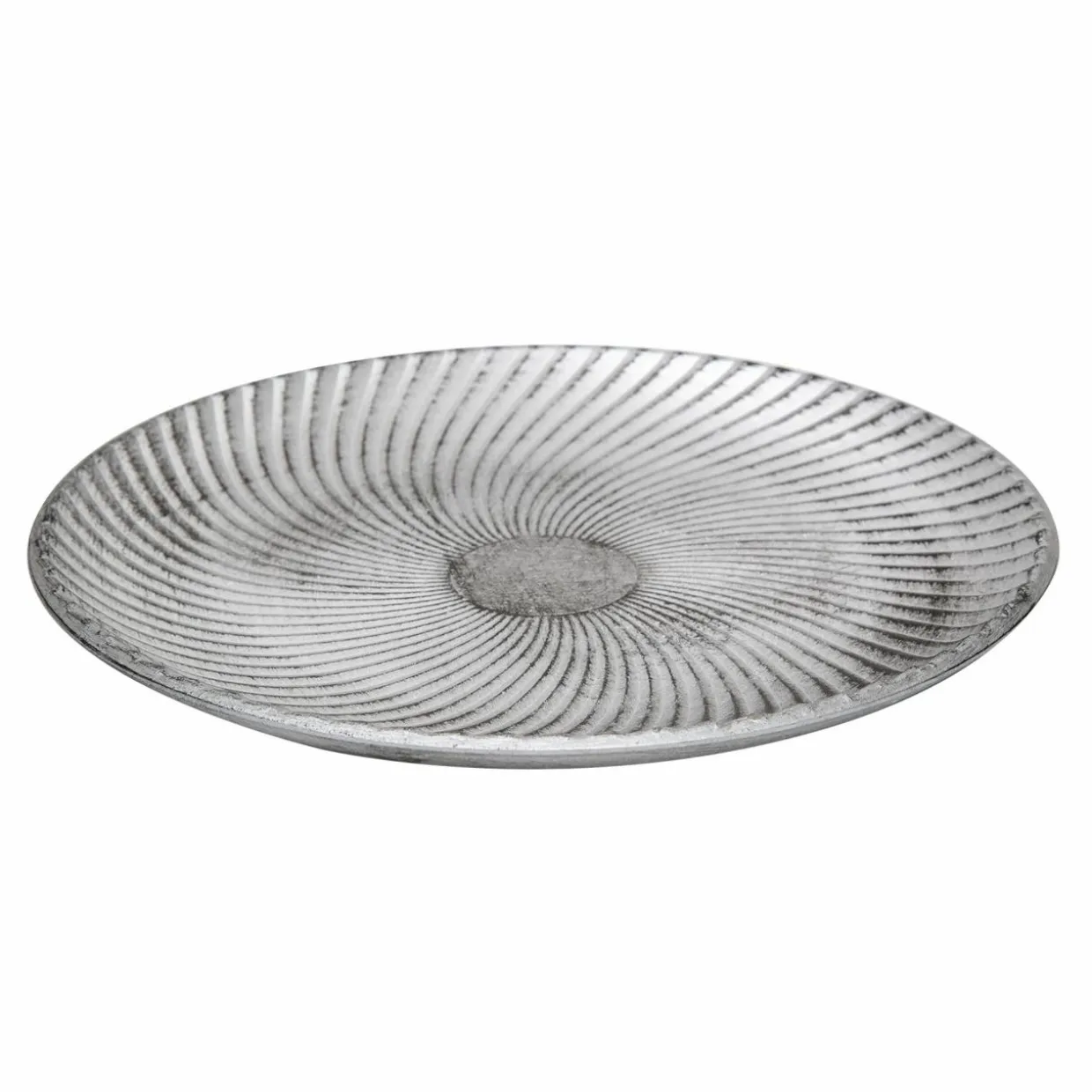 Patera dekoracyjna srebrna 29 cm