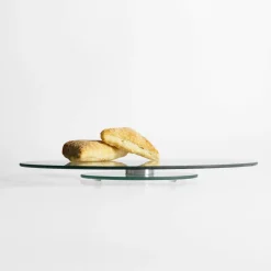 Patera obrotowa szklana 30 cm