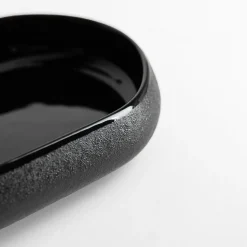 Patera owalna czarna 17,8 cm
