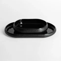 Patera owalna czarna 26,8 cm