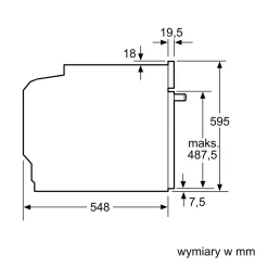 Piekarnik do zabudowy SIEMENS IQ700 czarny HB736G1B1