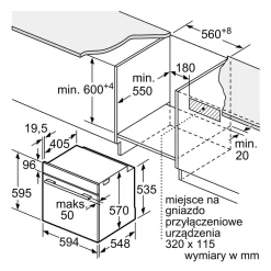 Piekarnik do zabudowy SIEMENS IQ500 czarny HB537GES3