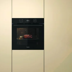 Piekarnik do zabudowy z hydrolizą czarny WHIRLPOOL OMK58HU1B