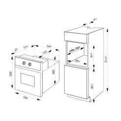 Piekarnik i płyta indukcyjna - zestaw do zabudowy ESPI376540B SET 1 AMICA